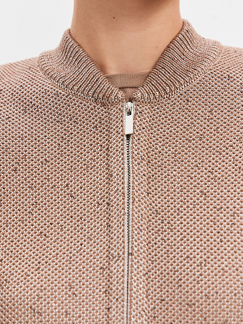 Бомбер из хлопка с пайетками Рио