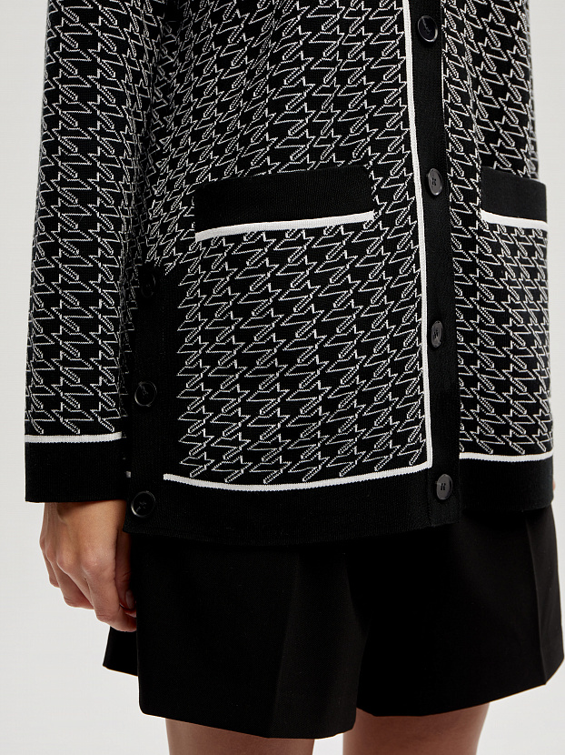 Сандро кардиган трикотажный (черный, 44-46)