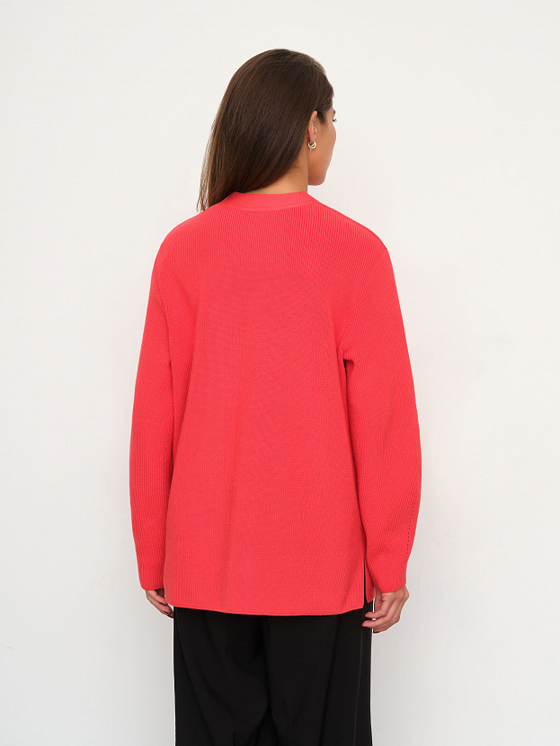 Родос кардиган трикотажный (глубокий коралловый, 44-46)