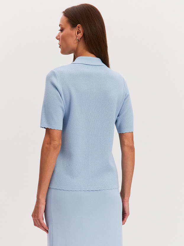 Равена жакет трикотажный (голубой, 44-46)