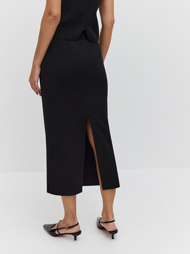 Матрикс юбка трикотажная (черный, 44-46)