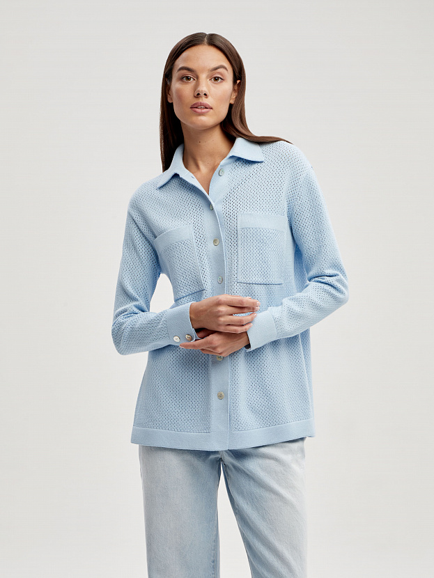 Джули кардиган трикотажный (голубой, 44-46)