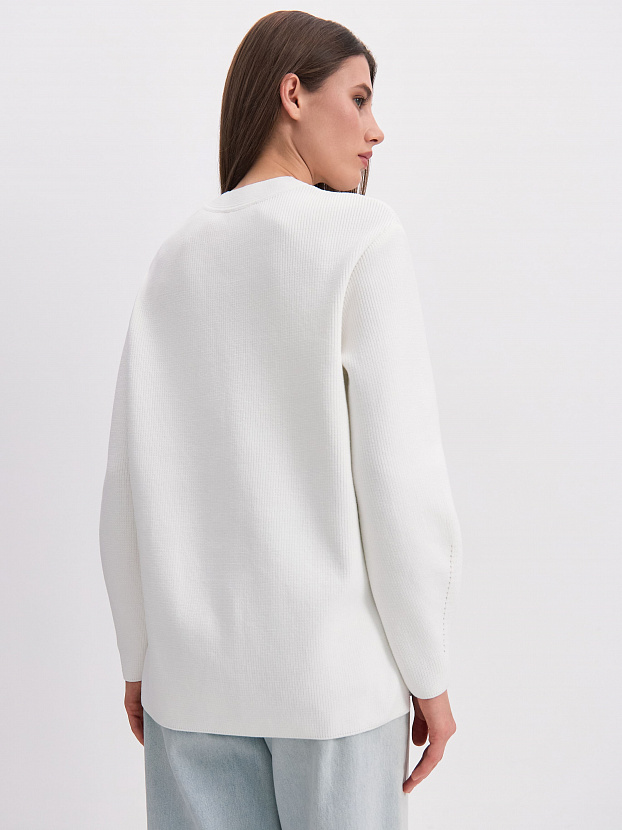 Родос кардиган трикотажный (белый, 44-46)