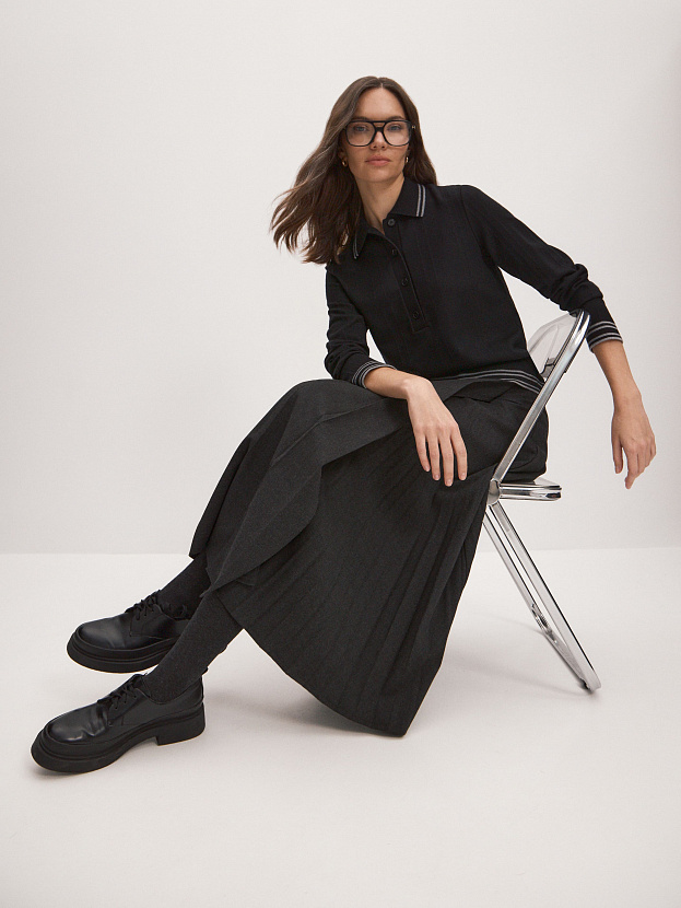 Кайли джемпер трикотажный (черный, 44-46)