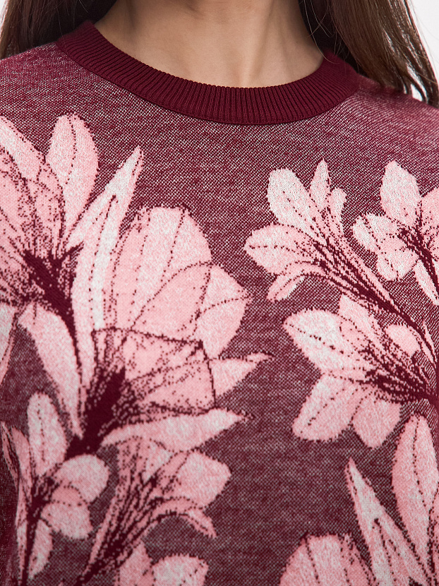 Лилу джемпер трикотажный (бордо, 44-46)