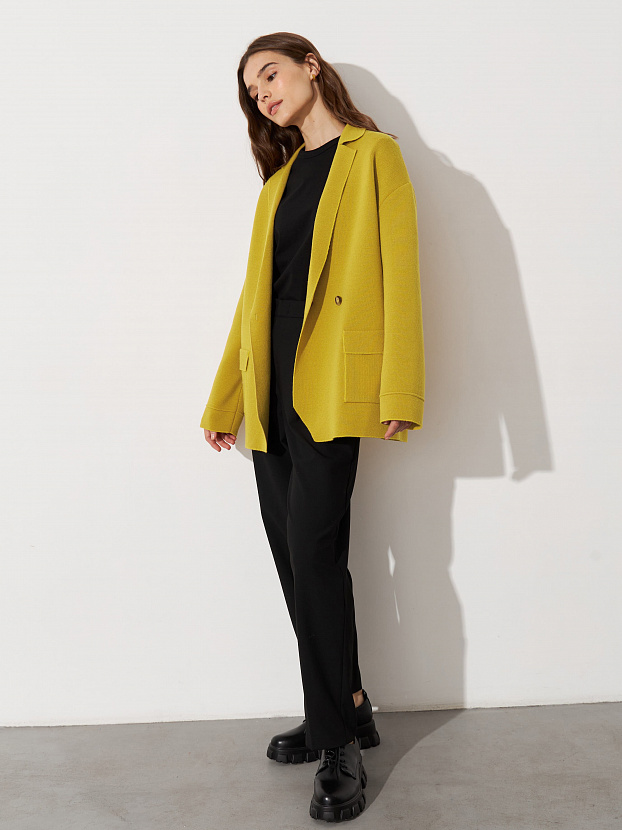 Фарго пиджак трикотажный (охра, 44-46)