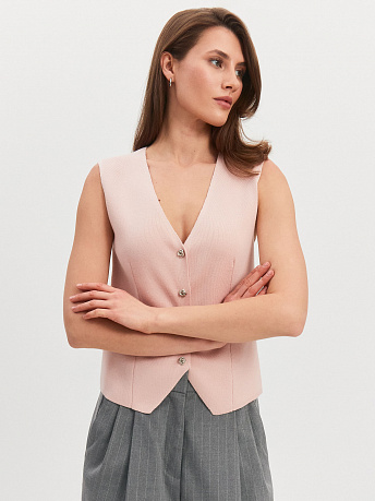 Жилет из хлопка с вискозой Тиффани