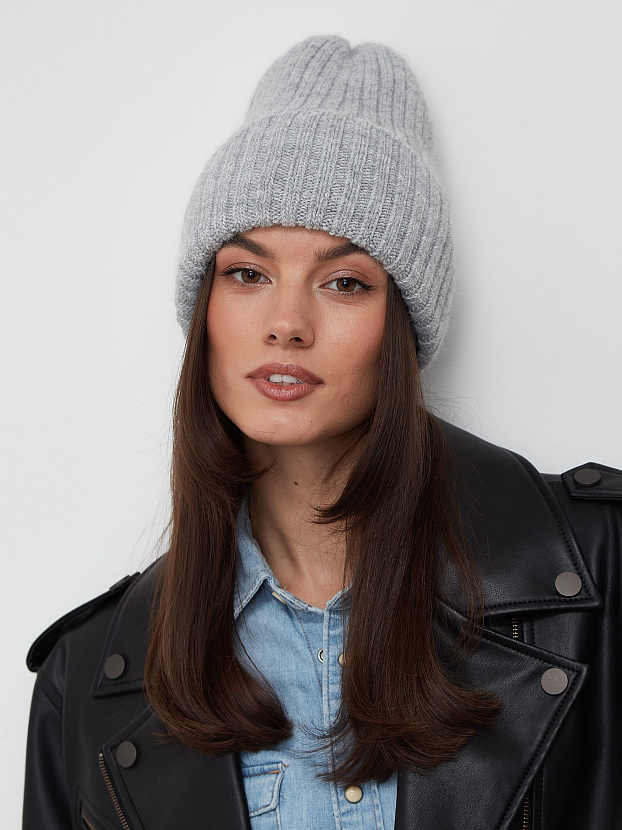 Нуга шапка трикотажная (светло-серый, 56-58)