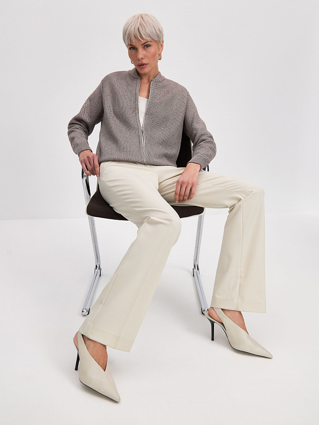 Рио кардиган (бомбер) трикотажный (кофе, 44-46)