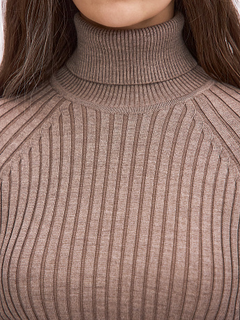 Водолазка из шерсти мериноса и вискозы Бридж