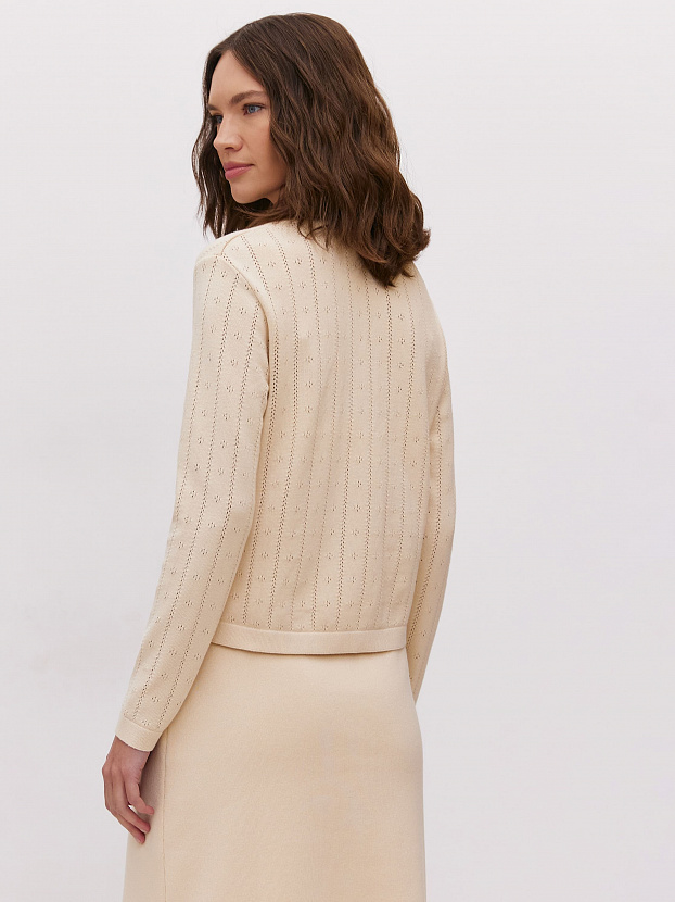 Джеси кардиган трикотажный (кремовый, 46)