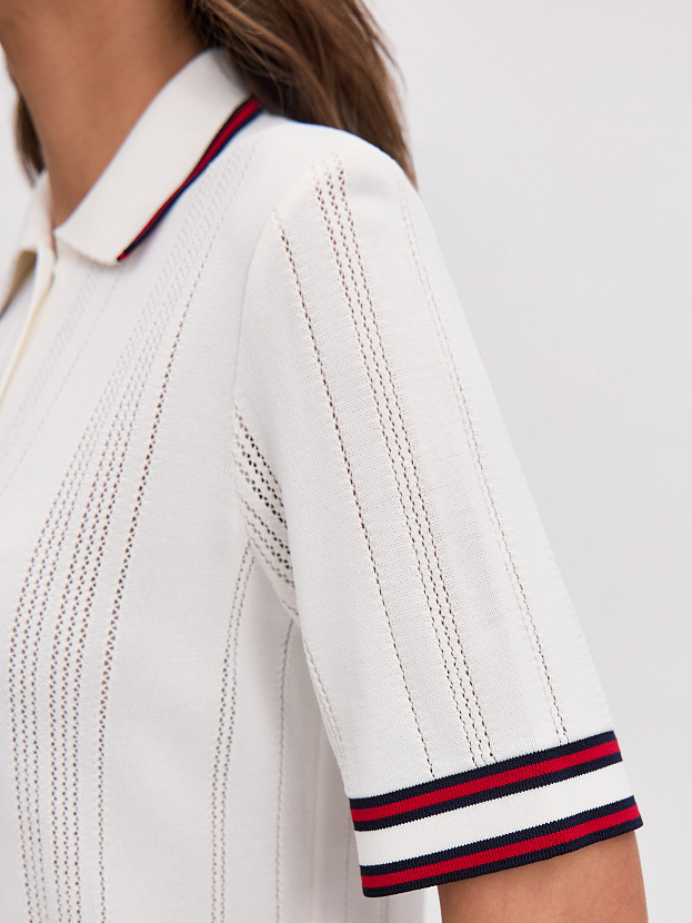 Данте джемпер (футболка) трикотажный (белый/синий, 44-46)