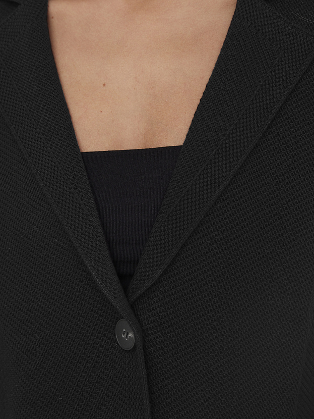 Рута жакет трикотажный (черный, 46)