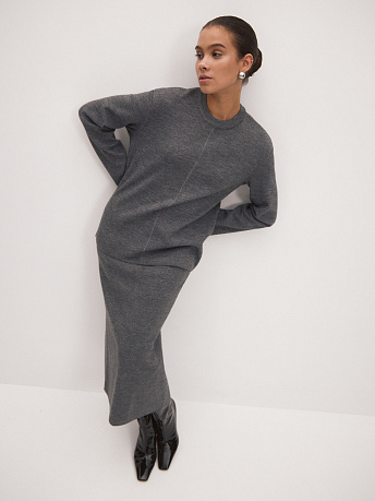 Юбка из мериносовой полушерсти Меридиан