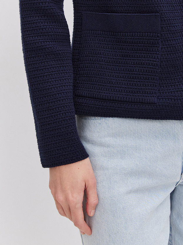 Шарм жакет трикотажный (синий, 46)