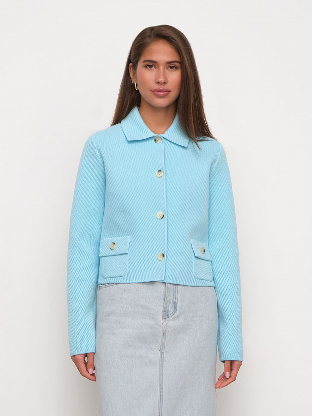 Лацио жакет трикотажный (бирюзовый, 44-46)