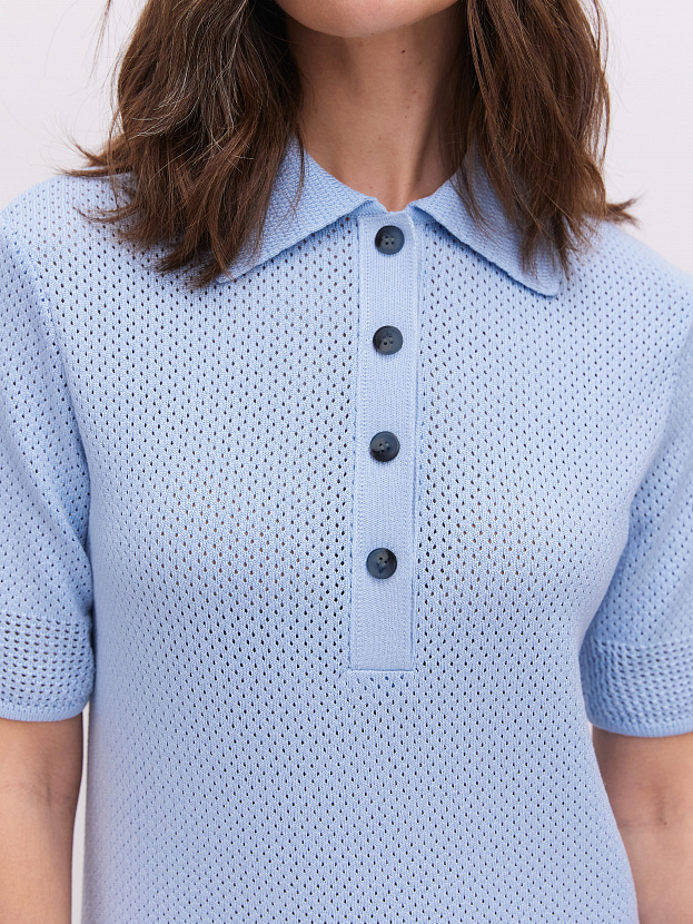 Симоне джемпер (футболка) трикотажный (голубой, 44-46)