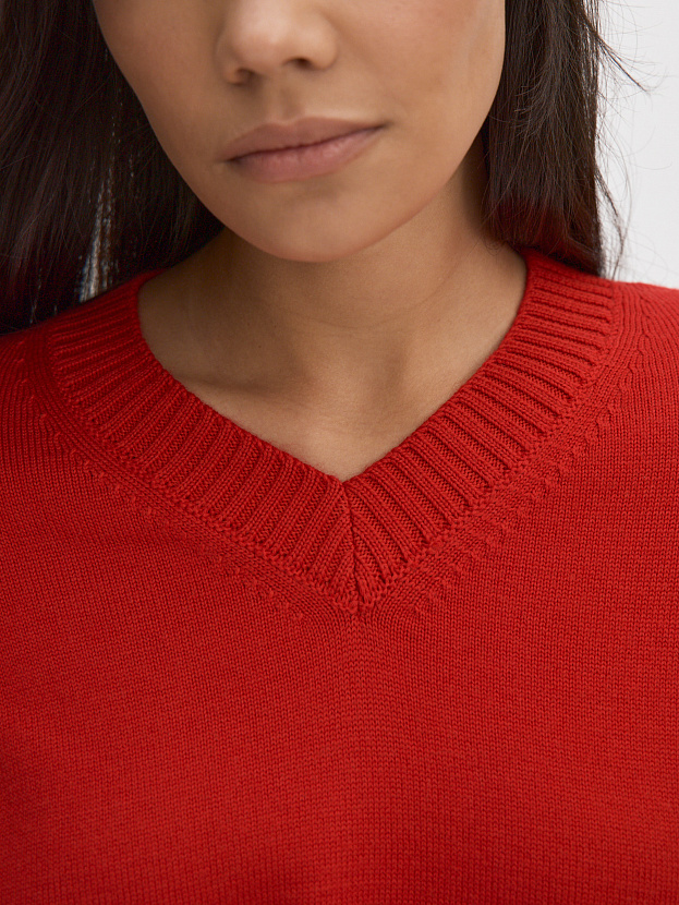 Спирит джемпер трикотажный (красный, 44-46)