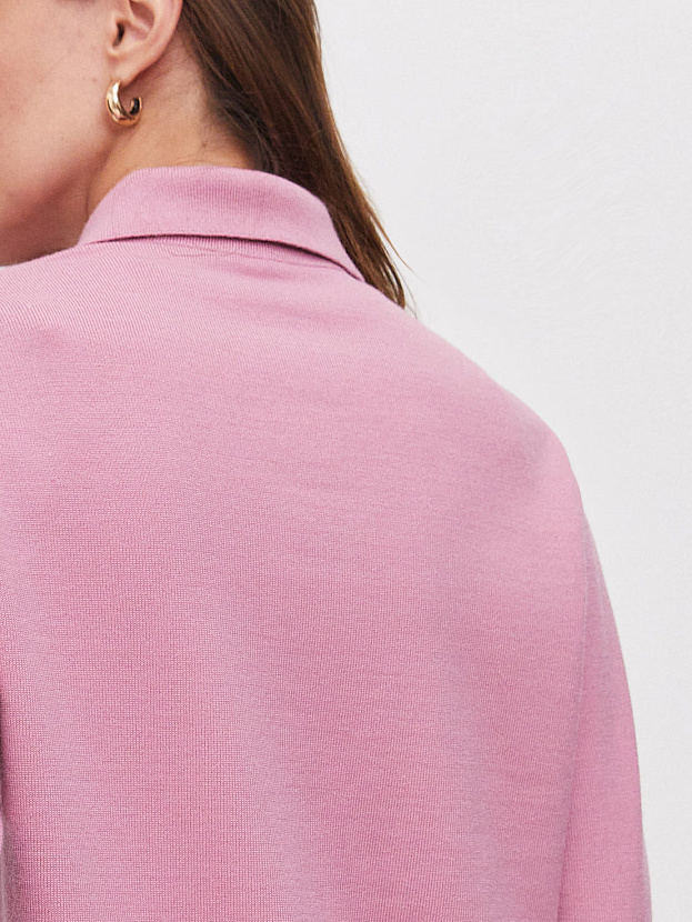 Джем кардиган (рубашка) трикотажный (т.розовый, 44-46)