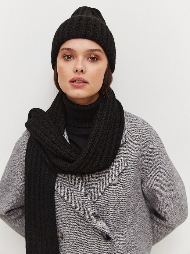 Черри шапка трикотажная (черный, 56-58)