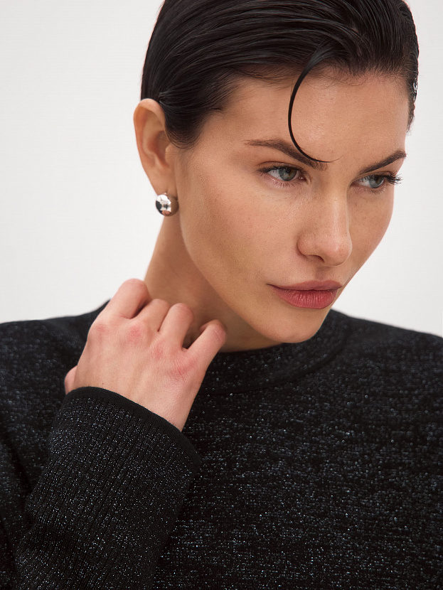 Ингрит джемпер трикотажный (черный, 44-46)