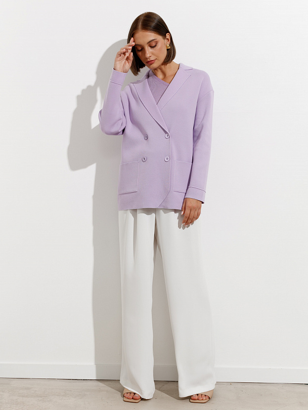 Монако пиджак трикотажный (лавандовый, 44-46)