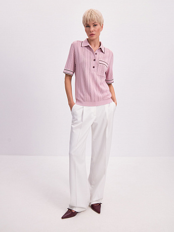 Футболка-поло с акцентными полосками Льюис