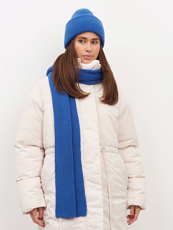 Комплект из шапки и шарфа из шерсти мериноса Ботаника