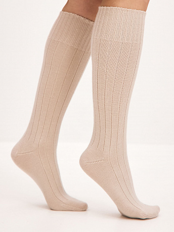 Гольфы трикотажные из шерсти мериноса Степ