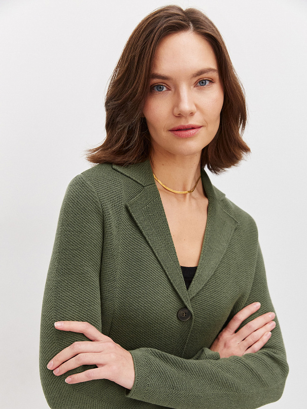 Имбирь жакет трикотажный (полынь, 46)