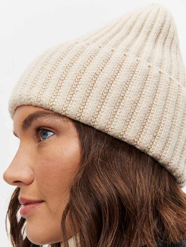Лайт шапка трикотажная (кремовый, 56-58)