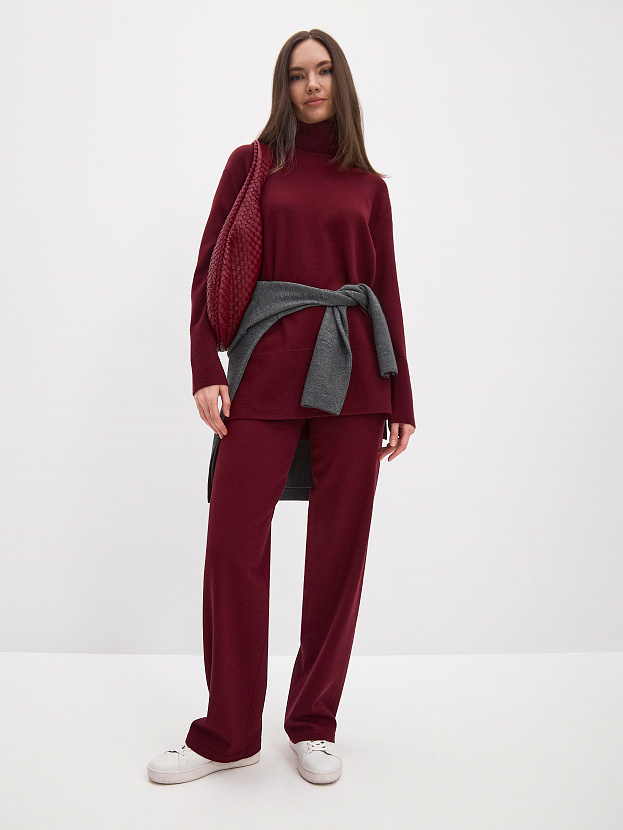 Сатурн костюм (джемпер+брюки) трикотажный (бордо, 40-42/164-170)