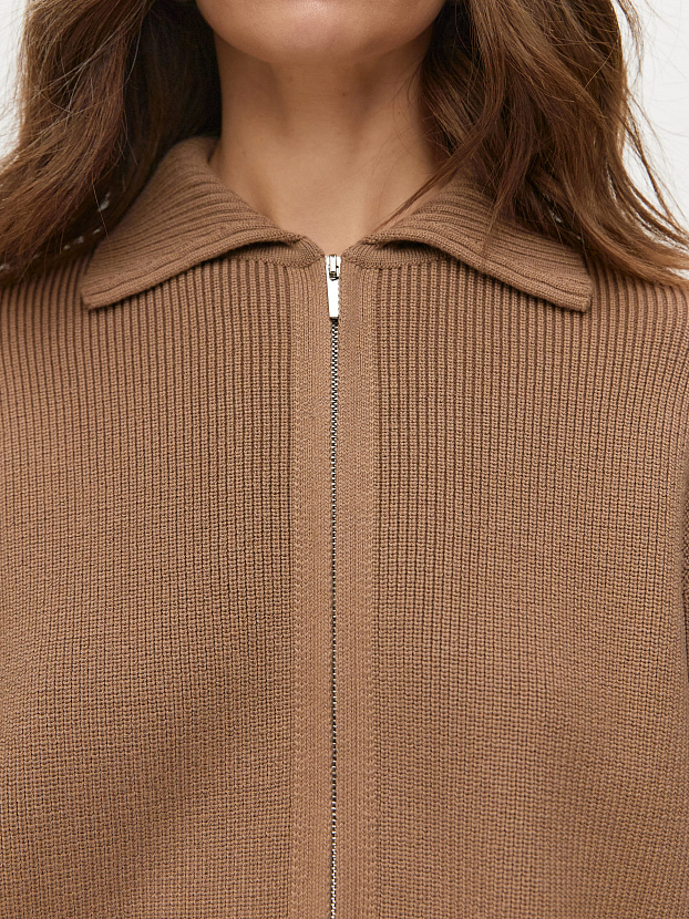 Гранд джемпер (бомбер) трикотажный (какао, 44-46)