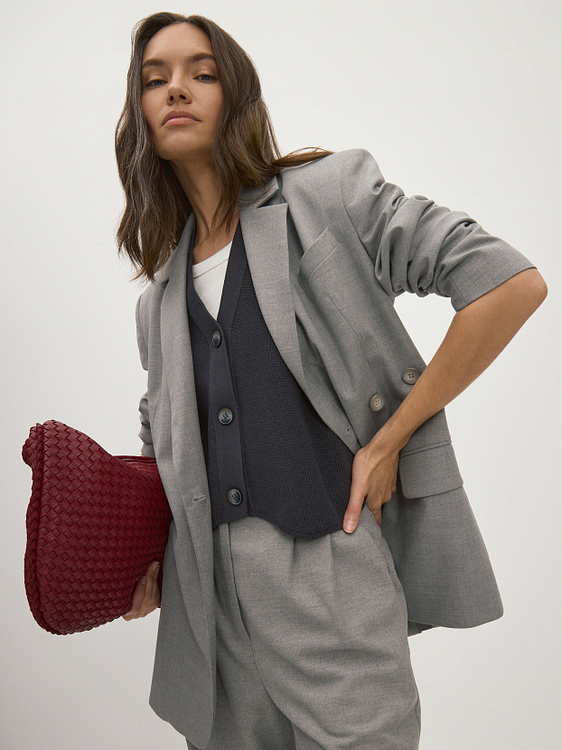 Вита жилет трикотажный (серый, 44-46)