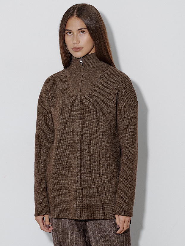 Ридми джемпер трикотажный (коричневый, 44-46)