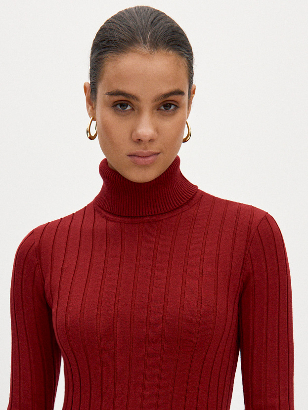 Веста водолазка трикотажная (вишневый, 44-46)