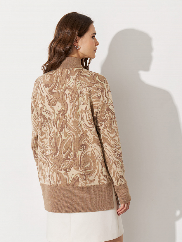 Грация джемпер трикотажный (бежевый, 44-46)