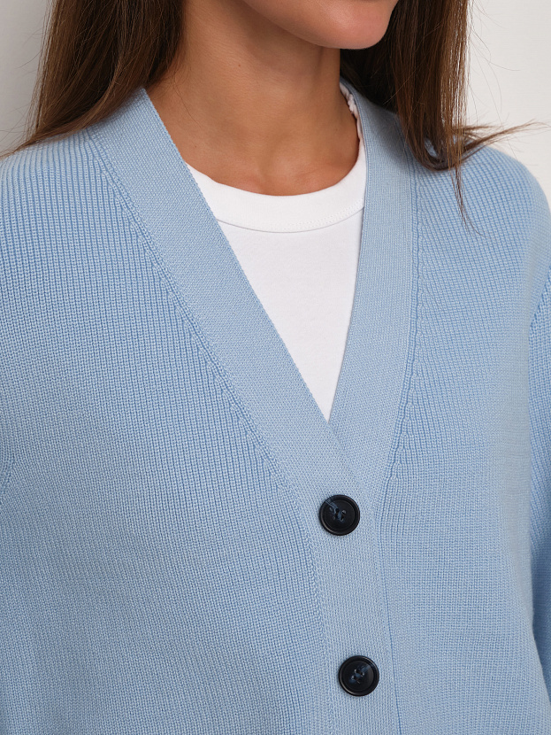 Родос кардиган трикотажный (голубой, 44-46)