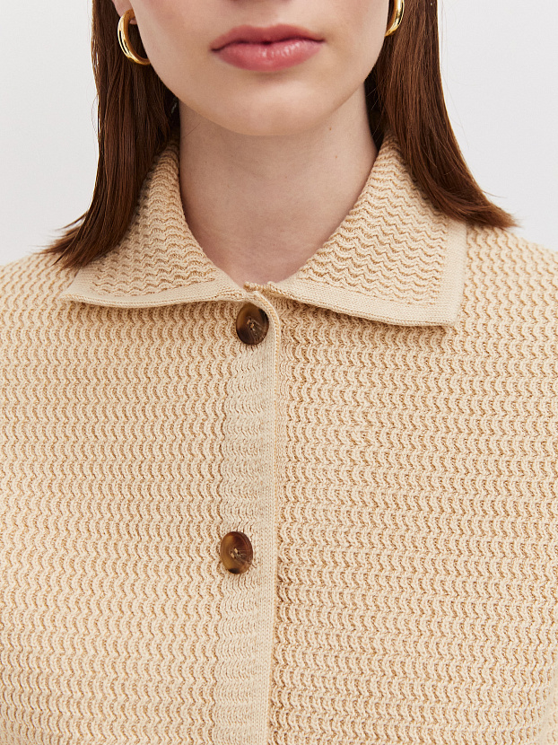 Селена жакет трикотажный (песочный, 46)