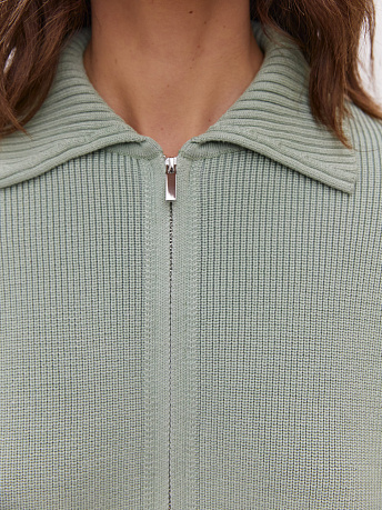 Бомбер из хлопка с отложным воротником Гранд