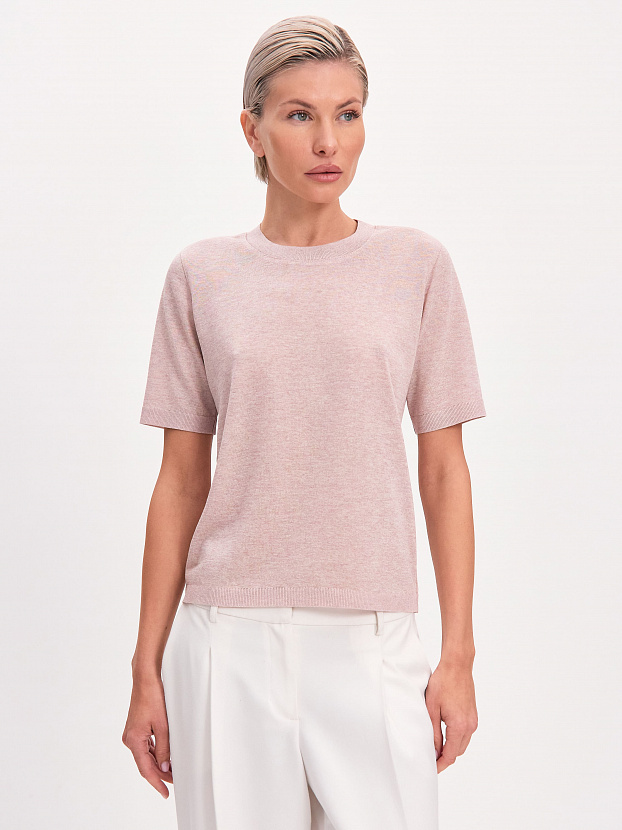 Гелекси джемпер трикотажный (пудровый, 44-46)