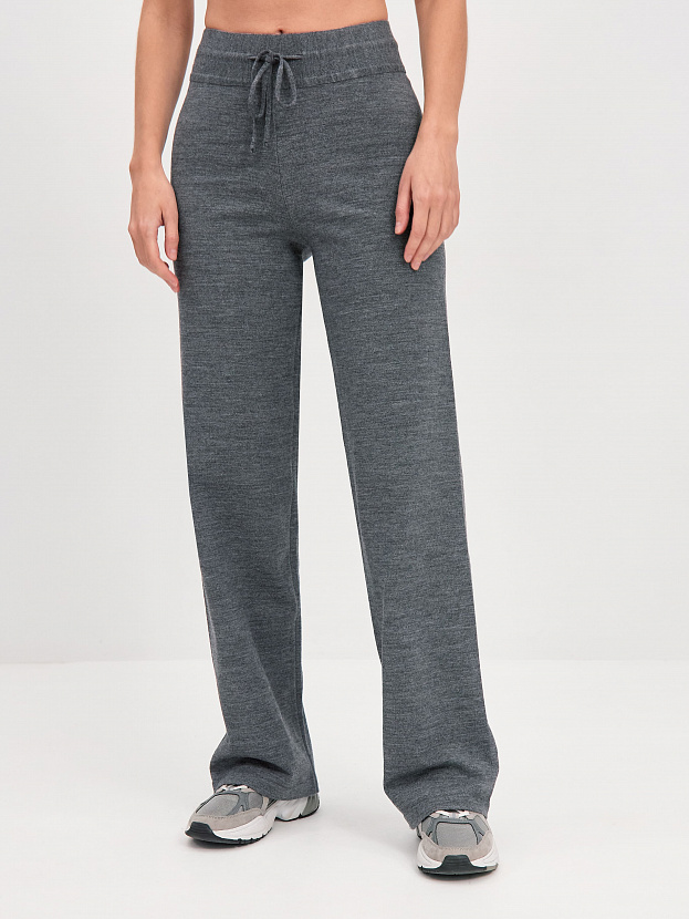 Джемми брюки трикотажные (серый меланж, 44-46/164-170)