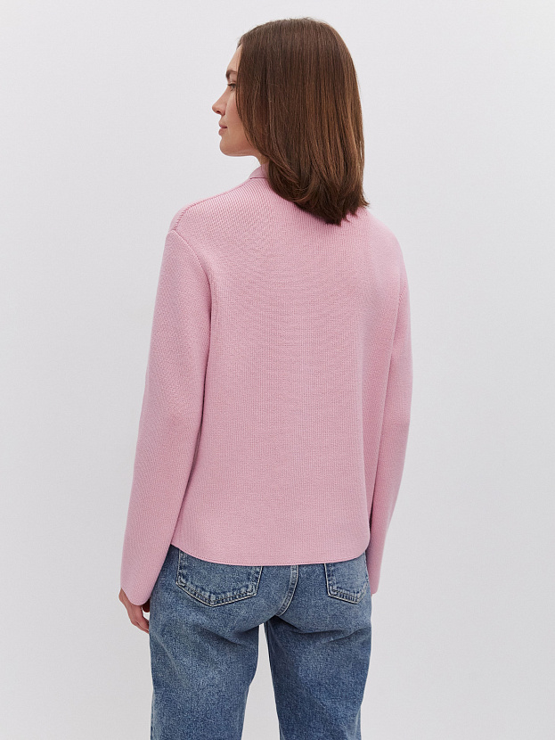 Крафт джемпер трикотажный (розовая камелия, 44-46)