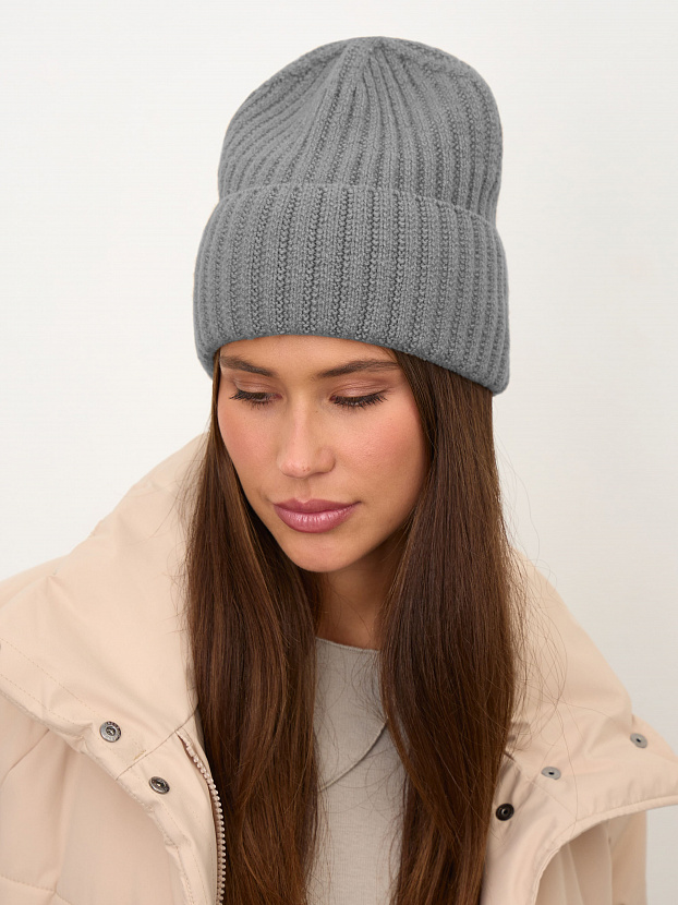 Лайт шапка трикотажная (серый, 56-58)