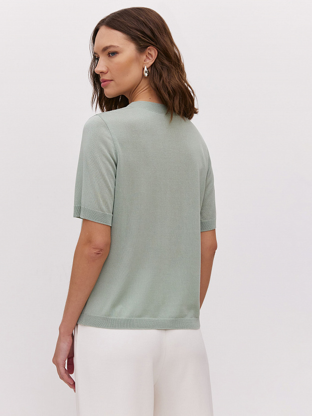 Адель джемпер (футболка) трикотажный (св.зеленый, 56-58)