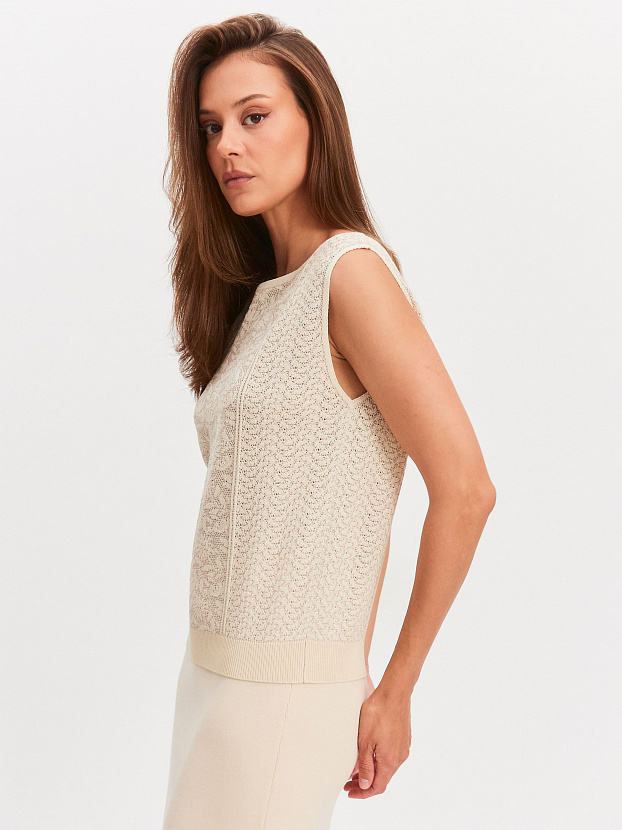 Шарлиз1 джемпер трикотажный (кремовый, 44-46)