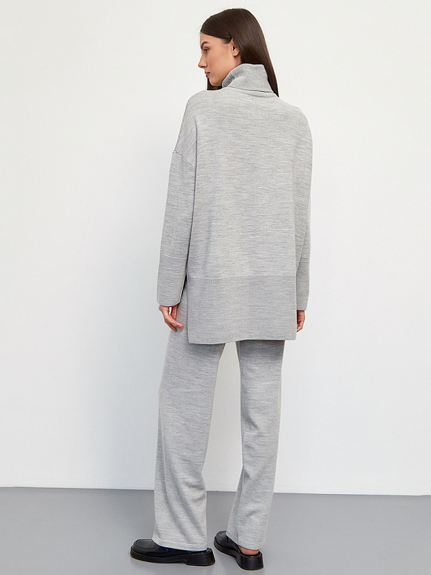 Сатурн костюм (джемпер+брюки) трикотажный (светло-серый меланж, 40-42/164-170)