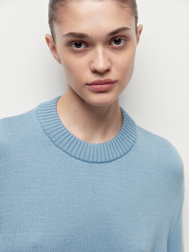 Кураж джемпер трикотажный (голубой, 44-46)