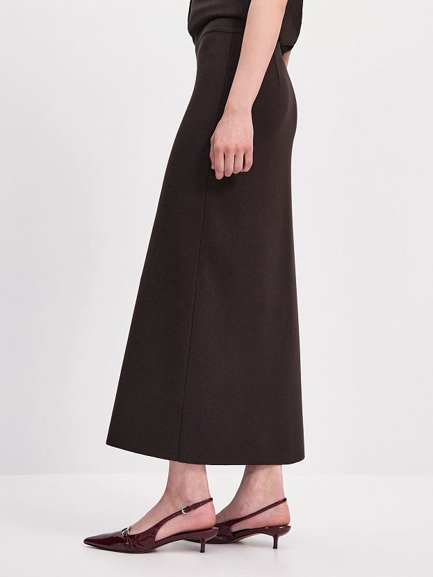 Моника юбка трикотажная (т. коричневый, 40-42/164-170)