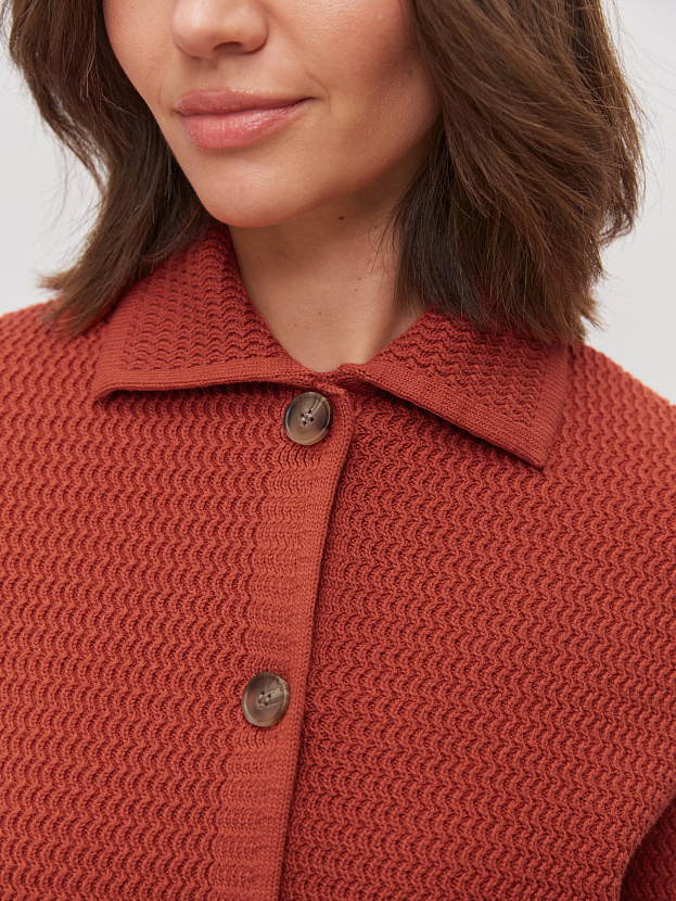 Селена жакет трикотажный (темно-оранжевый, 46)
